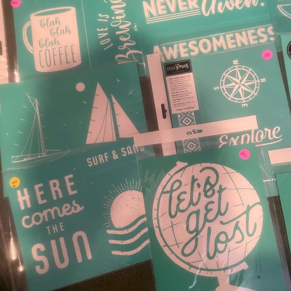 11 8x11 Chalk Couture silkscreen transfers. - Picture 2 of 4